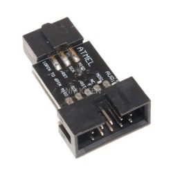 10 Pin to 6 Pin Adapter Board for AVRISP MKII,  USBASP , ATMEL STK500 Programmers