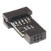 10 Pin to 6 Pin Adapter Board for AVRISP MKII,  USBASP , ATMEL STK500 Programmers