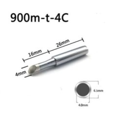 Lead-Free 900m-T-4C Soldering Iron Head Tip Replacement for Hakko 936 Soldering Bit  For DIY Rework