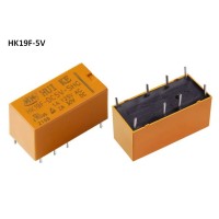 HK19F-5V Mini PCB Relay 5VDC DPDT