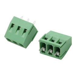 KF128 3-Pin PCB Mount interlocking Screw Terminal