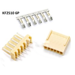 KF2510 6-Pin header Straight + Housing 2.54 mm connector