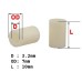 M3.2 ABS Non-Threaded Spacer Round Hollow Standoff for PCB mount 10mm (10 Pac)