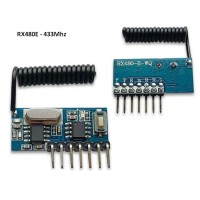RX480E 433Mhz RF Receiving and Learning Code EV1527 Decoding Module 4-Ch