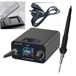 Quick Heating T12+ LCD Digital soldering station with P9 Plastic Handle 70W AC Only