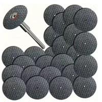 Abrasive Cutting Disc 32mm Circular saw Blade (Pack of 25 + Mandrel Shank)