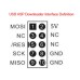 USBASP USBISP AVR Programmer 3.3/5V ATMEGA8 ATMEGA128 ATtiny/CAN/PWM 10Pin Wire Module DIY