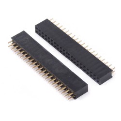 20 Pin Double Row Female Pin Header Pitch 2.54mm(0.1")