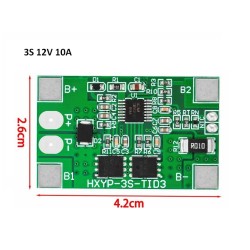 12V (3S) 10A 18650  Li-Ion Battery Charger / BMS on Single board