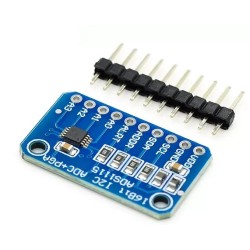 ADS1115 16-Bit ADC Module with Programmable Gain Amplifier (PGA) I2C