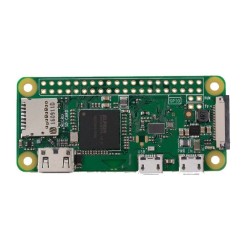 Raspberry Pi Zero W ARM 64bit Cortex-A53 CPU, 512MB SDRAM, 2.4Ghz 802.11 b/g/n WIFI, Bluetooth, BLE, HDMI Video (RPi Zero w)