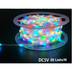 Dreamcolor LED String Fairy Lights WS2811 RGBIC  Individually Addressable 5V IP67 (1M/20LEDs)